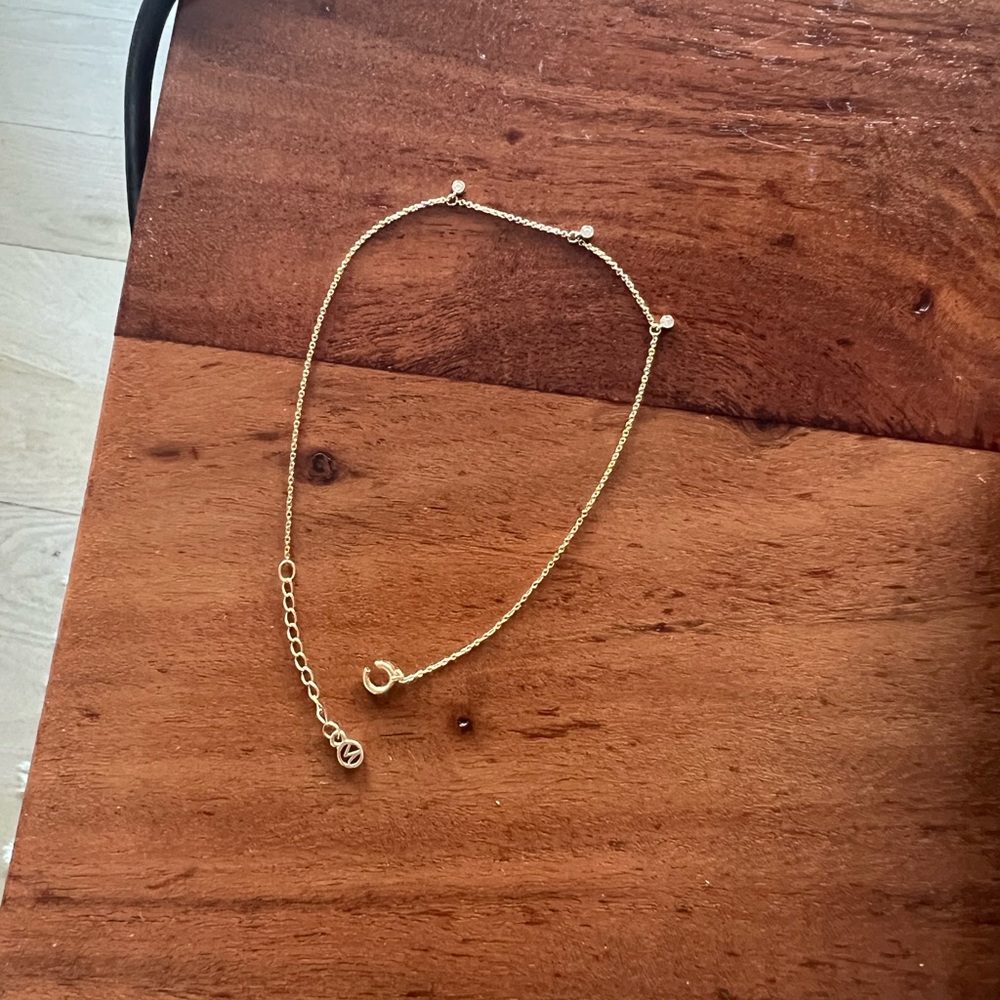 *BROKEN CLASP* Mejuri Diamond Station Bracelet, Yellow Gold